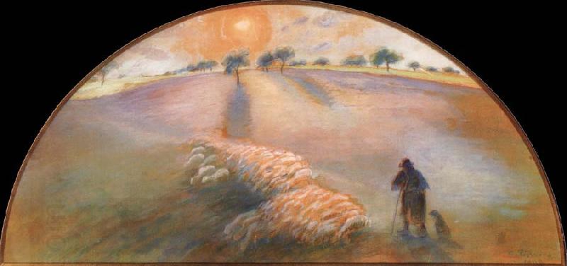 Camille Pissarro Berger and Sheep China oil painting art